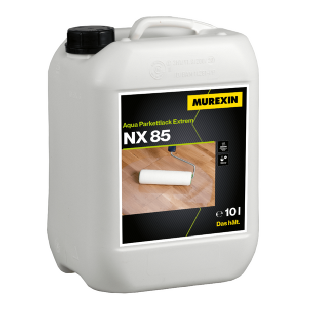 Aqua parkettlack extrem NX 85 seidenmatt 10 l Murexin