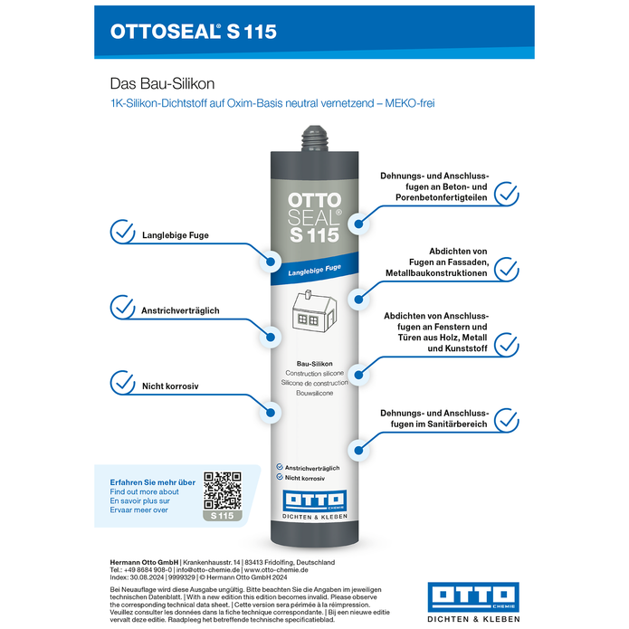 OTTOSEAL S115 Das Bau Silikon Otto Chemie