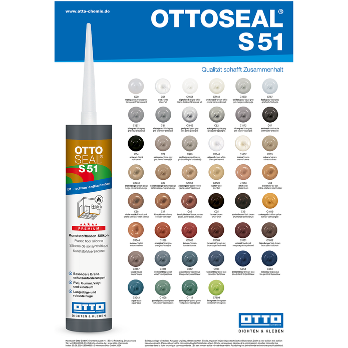 OTTOSEAL® S51 Das Premium-Kunststoffboden-Silikon Otto Chemie